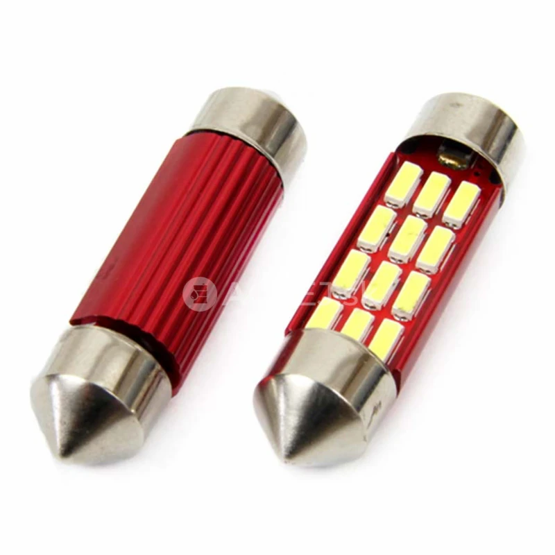 LED žiarovky CANBUS 4014 12SMD Festoon C5W C10W C3W 36mm White 12V/24V