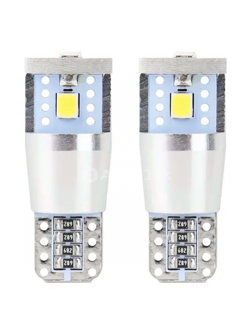 LED žiarovky CANBUS 3SMD 2835 T10e (W5W) ALU White 12V/24V