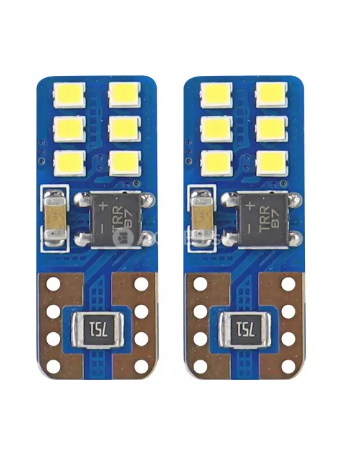 LED žiarovky CANBUS 12SMD UltraBright 2016 T10e (W5W) White 12V/24V