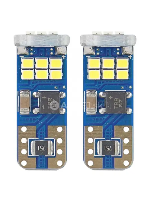 LED žiarovky CANBUS 18SMD UltraBright 2016 T10e (W5W) White 12V/24V