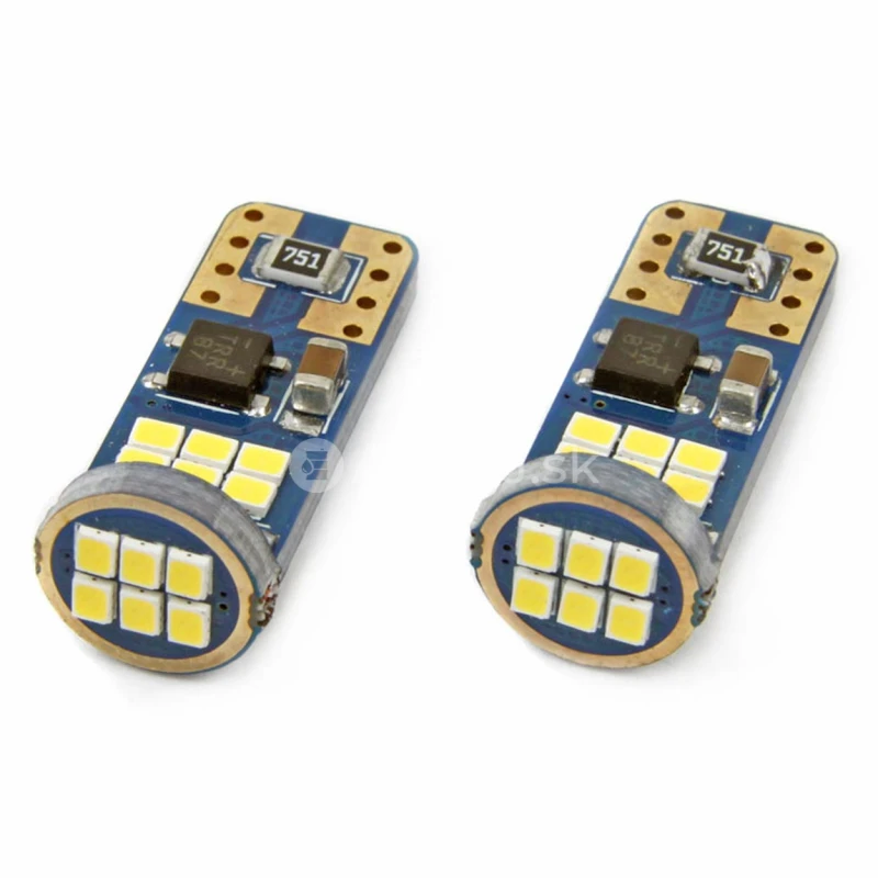 LED žiarovky CANBUS 18SMD UltraBright 2016 T10e (W5W) White 12V/24V