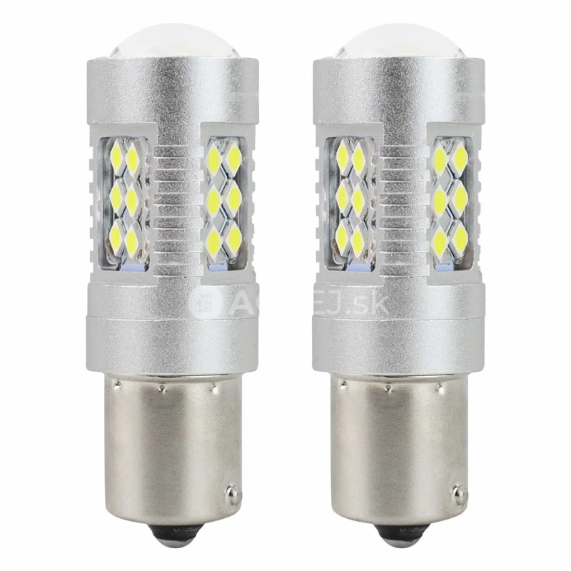 LED žiarovky CANBUS 3030 24SMD 1156 BA15S P21W White 12V/24V