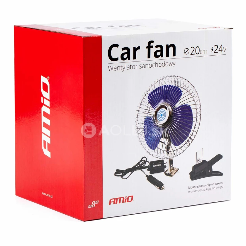 Ventilátor do auta kovový 24V