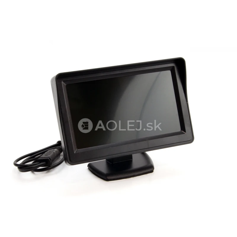 Parkovací asistent TFT01 4,3` s kamerou CAM-315 LED, 4-senzorové biele