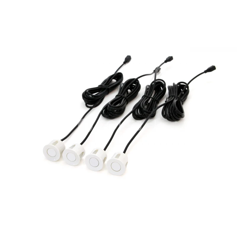 Parkovací asistent TFT01 4,3` s kamerou CAM-315 LED, 4-senzorové biele
