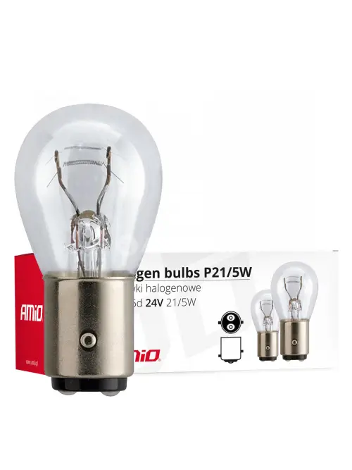 Halog&eacute;nov&eacute; žiarovky P21/5W BAY15D 24V 21W/5W 10ks