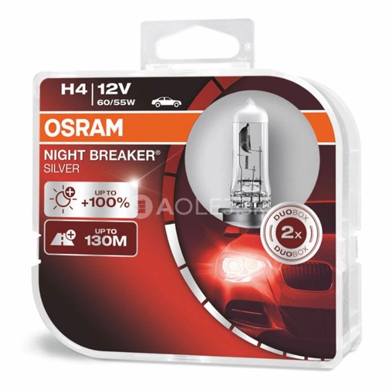 Halog&eacute;nov&aacute; žiarovka Osram H4 12V NIGHT BREAKER SILVER +100% /2 ks
