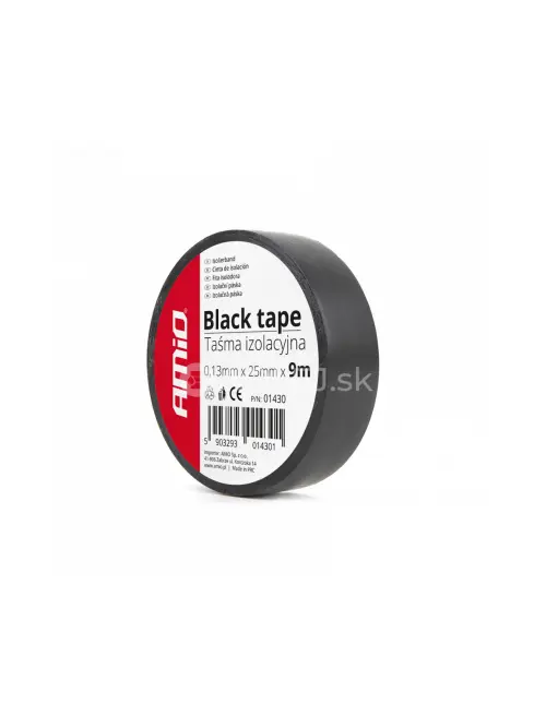 Izolačn&aacute; p&aacute;ska, čierna 25mm x 9m
