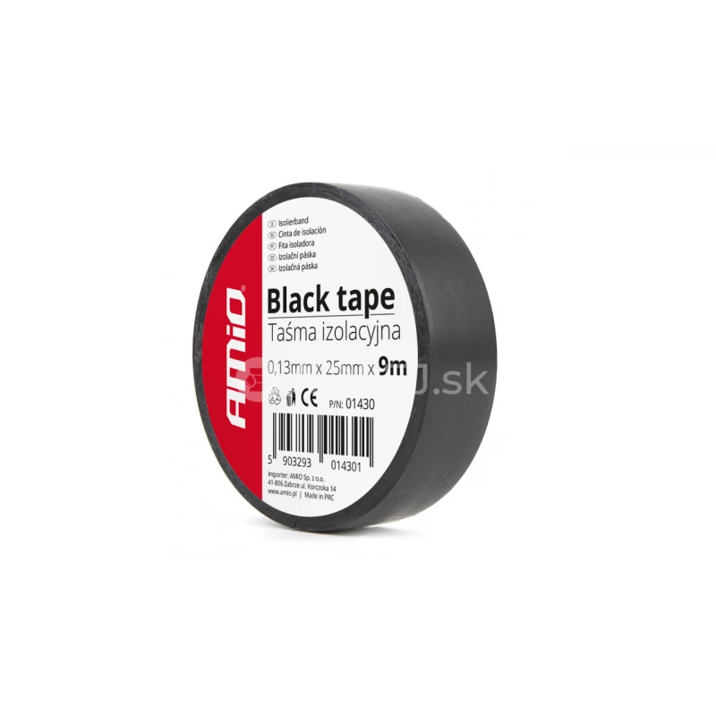 Izolačn&aacute; p&aacute;ska, čierna 25mm x 9m