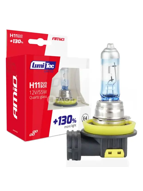 Halog&eacute;nov&yacute; DUO blister (2ks) H11 12V 55W sada LumiTec LIMITED +130%