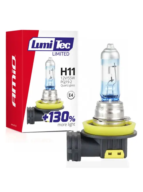 Halog&eacute;nov&aacute; žiarovka H11 12V 55W LumiTec LIMITED +130%