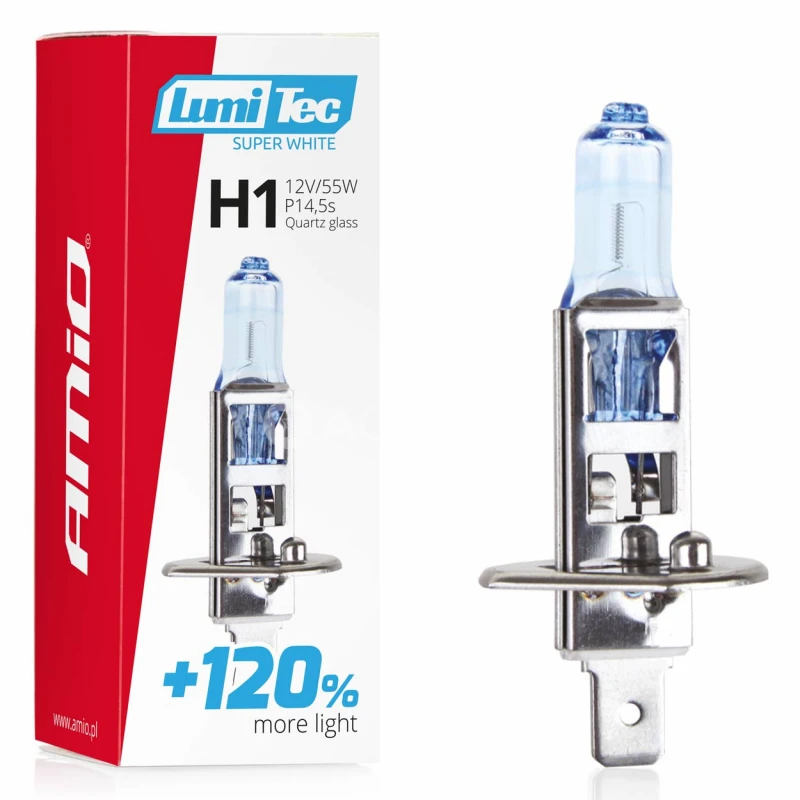 Halog&eacute;nov&aacute; žiarovka H1 12V 55W LumiTec SuperWhite +120%