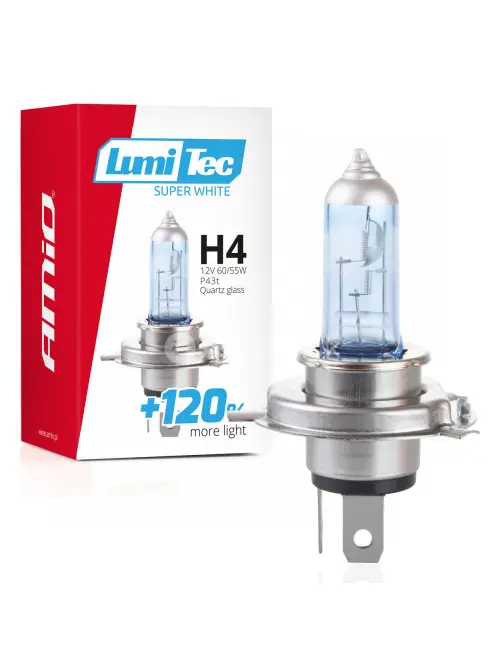 Halog&eacute;nov&aacute; žiarovka H4 12V 60/55W LumiTec SuperWhite +120%