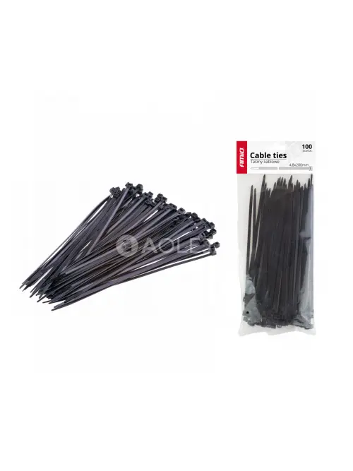 Sťahovacie p&aacute;sky čierne 2,5x150mm - 100 ks