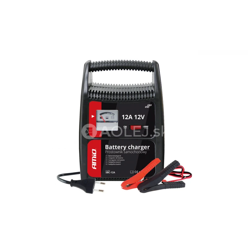 Nab&iacute;jačka auto/moto bat&eacute;ri&iacute; 12A, 12V AMiO SBC-12A