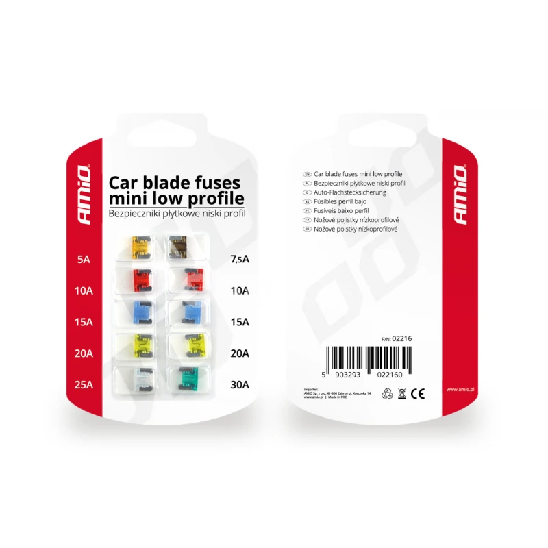 Nožov&eacute; poistky n&iacute;zkoprofilov&eacute; 10 ks