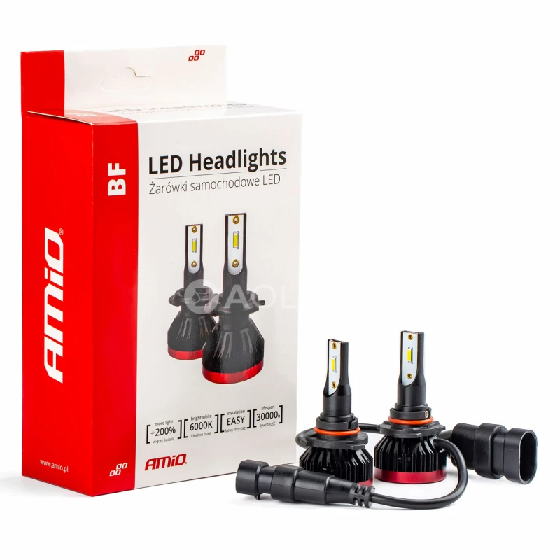 LED žiarovky hlavn&eacute;ho svietenia HB3 9005 BF s&eacute;ria AMiO