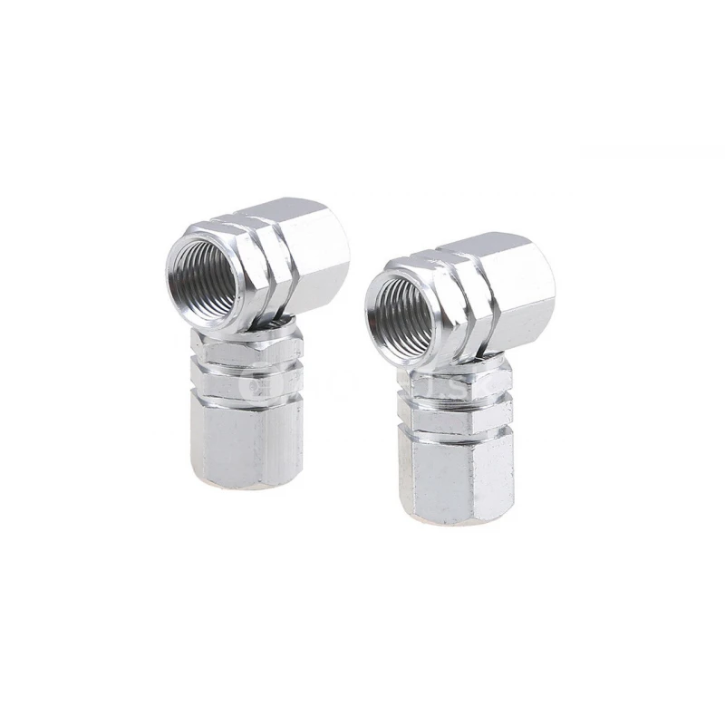 Hliníkové krytky na ventil strieborné 4 ks