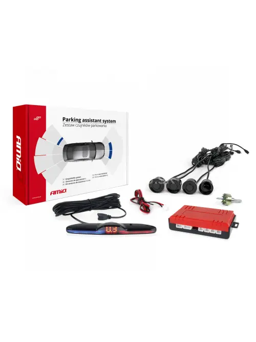 Parkovací asistent MAX LED 4-senzorové čierne