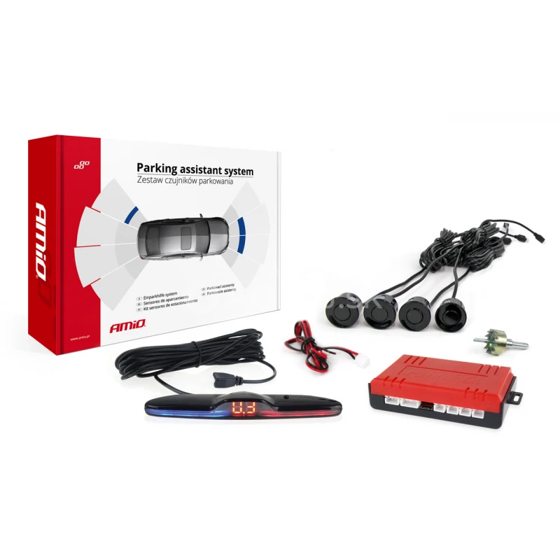 Parkovací asistent MAX LED 4-senzorové čierne