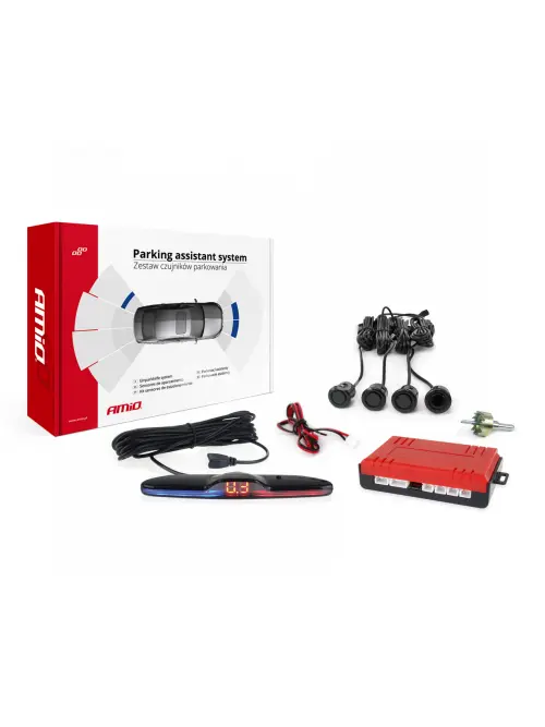 Parkovací asistent MAX LED 4-senzorové čierne GOLD 18mm