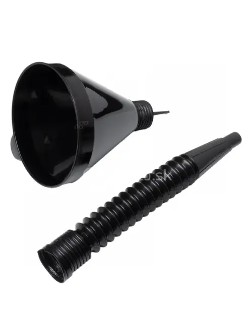 Lievik na palivo s rovnou r&uacute;rkou 2-dieln&yacute; čierny