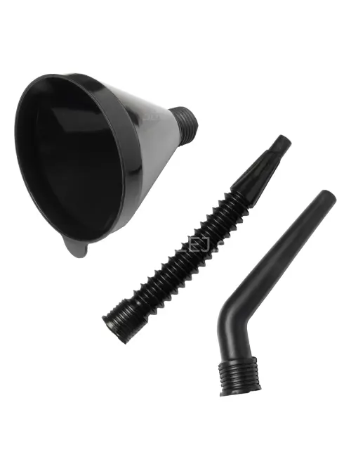 Lievik na palivo 3-dielny čierny