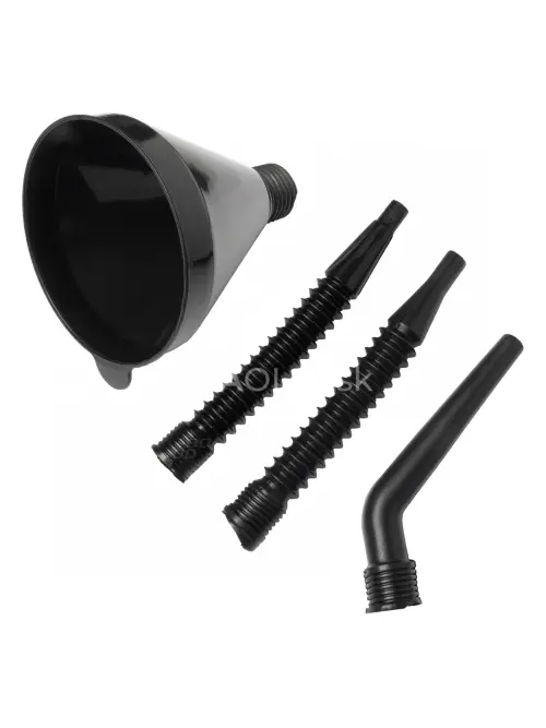 Lievik na palivo 4-dielny čierny