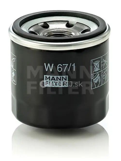 Olejov&yacute; filter MANN FILTER W 67/1