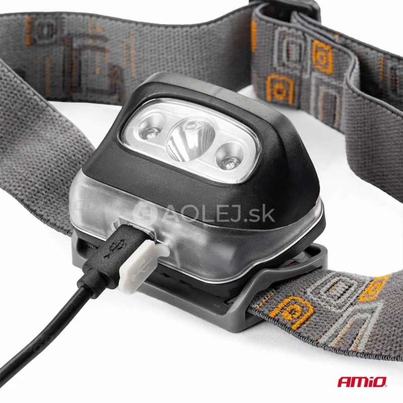 Čelovka LED 3W 1200mA dob&iacute;jacia 180Flux IPX4