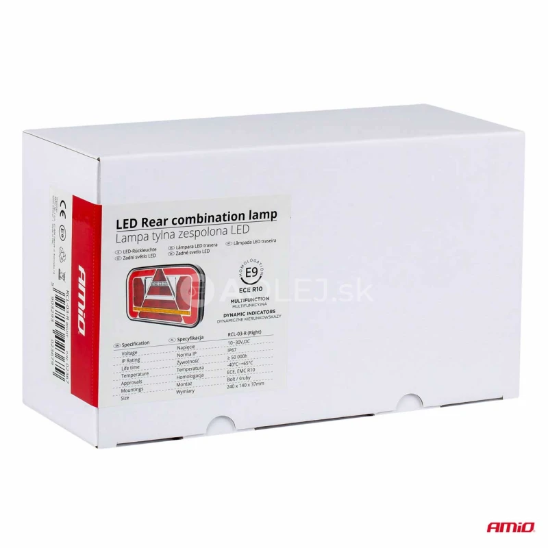 Svetlo zadné združené LED dynamické PRAVÉ RCL-03-R
