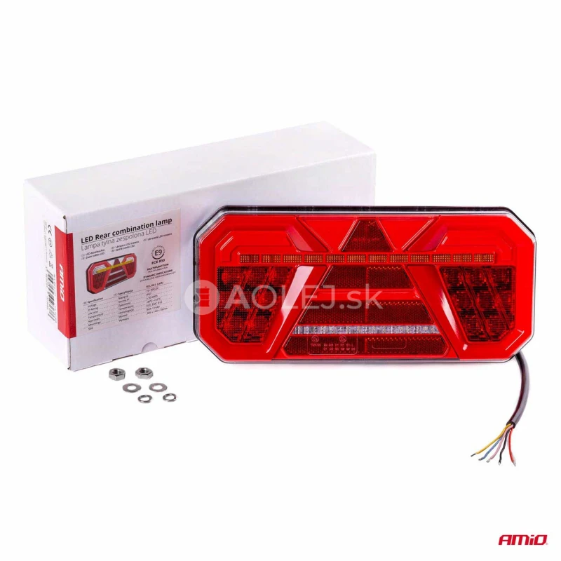 Svetlo zadné združené LED dynamické ĽAVÉ RCL-04-L