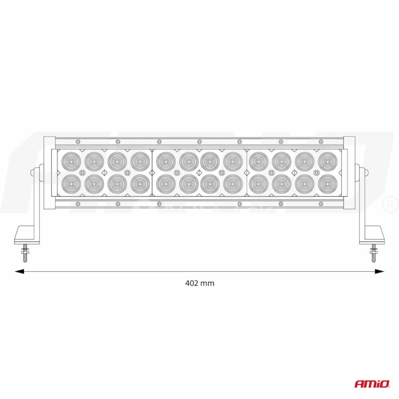 Panelové pracovné svetlo 24LED COMBO- AWL23
