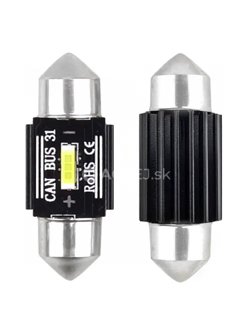 LED žiarovky CANBUS 1860 1SMD UltraBright Festoon C5W C10W C3W 31mm White 12V/24V