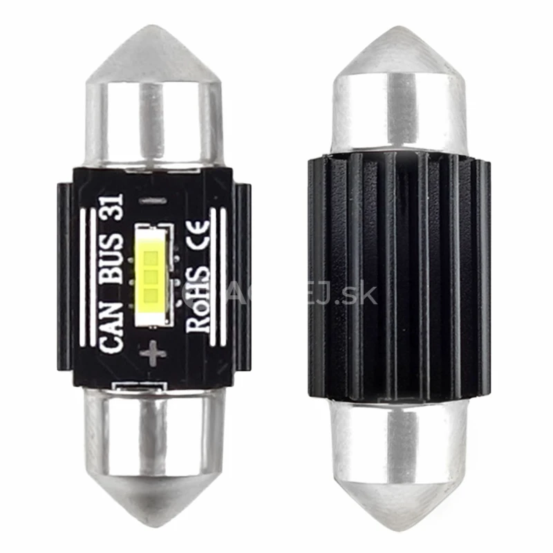 LED žiarovky CANBUS 1860 1SMD UltraBright Festoon C5W C10W C3W 31mm White 12V/24V