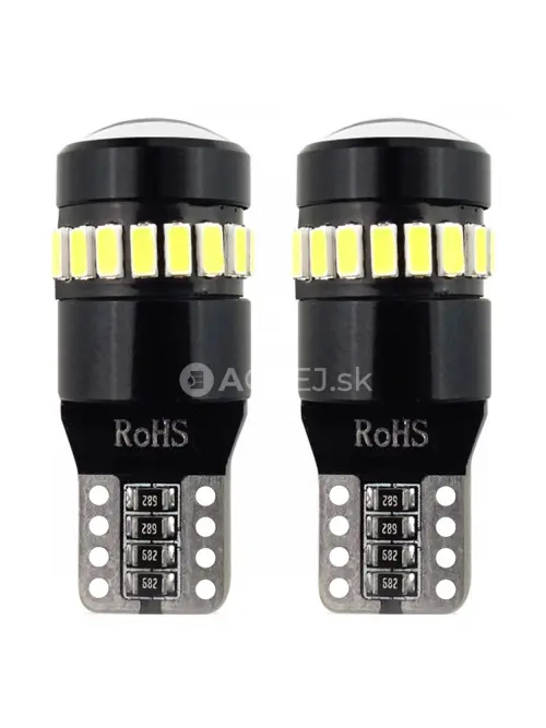 LED žiarovky CANBUS 18SMD 3014 + 1SMD 1SMD T10 W5W White 12V/24V