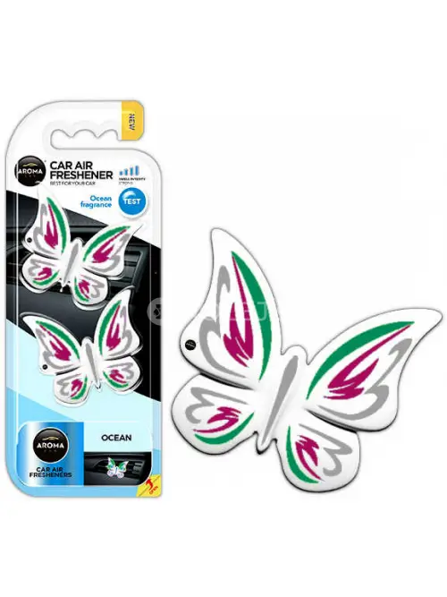 Osviežovač vzduchu AROMA CAR FANCY SHAPES BUTTERFLY Ocean