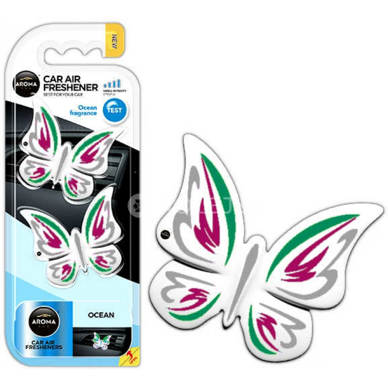 Osviežovač vzduchu AROMA CAR FANCY SHAPES BUTTERFLY Ocean