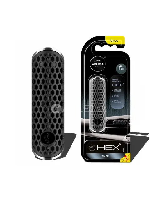 Osviežovač vzduchu AROMA CAR FANCY SHAPES POLYMER HEX Black
