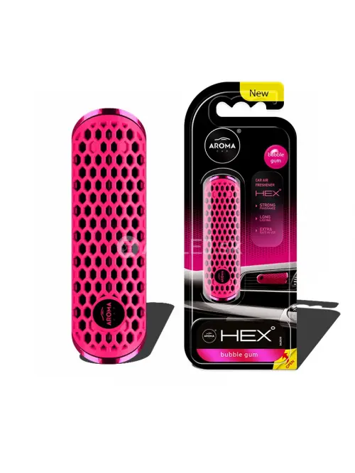 Osviežovač vzduchu AROMA CAR FANCY SHAPES POLYMER HEX Bubble Gum