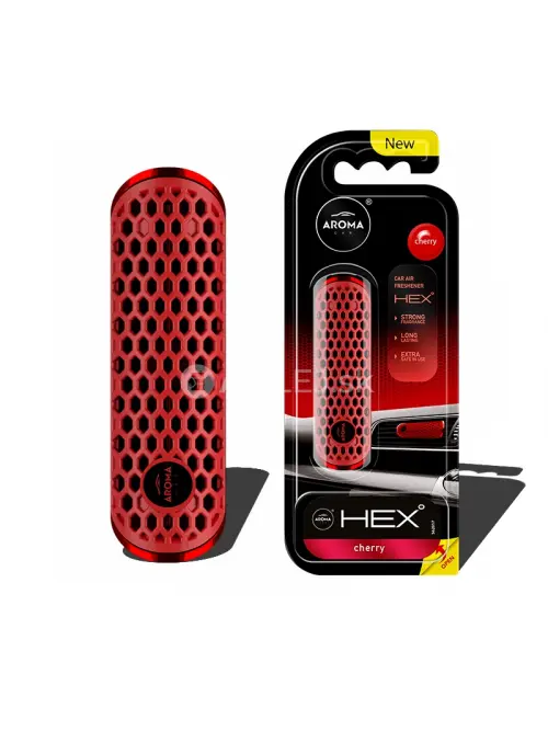 Osviežovač vzduchu AROMA CAR FANCY SHAPES POLYMER HEX Cherry