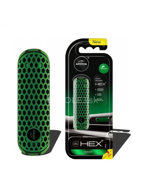 Osviežovač vzduchu AROMA CAR FANCY SHAPES POLYMER HEX Lemon