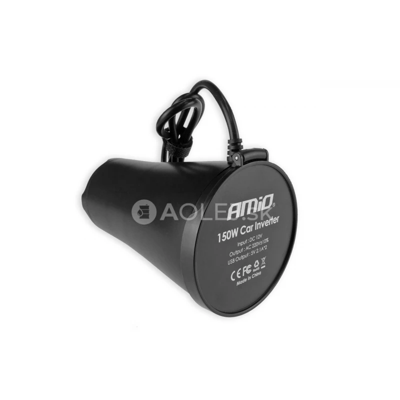 Menič napäta AMiO 12V/230V 150W/300W 2xUSB PI02
