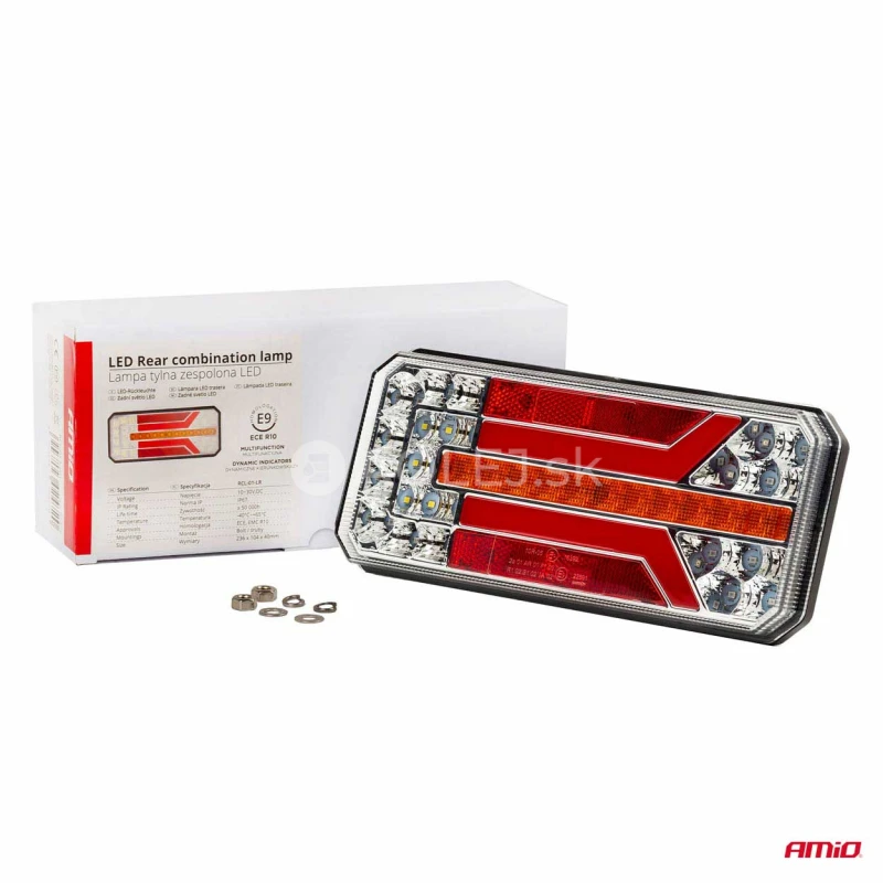 Svetlo zadné združené LED dynamické ĽAVÉ PRAVE- RCL-01-LR