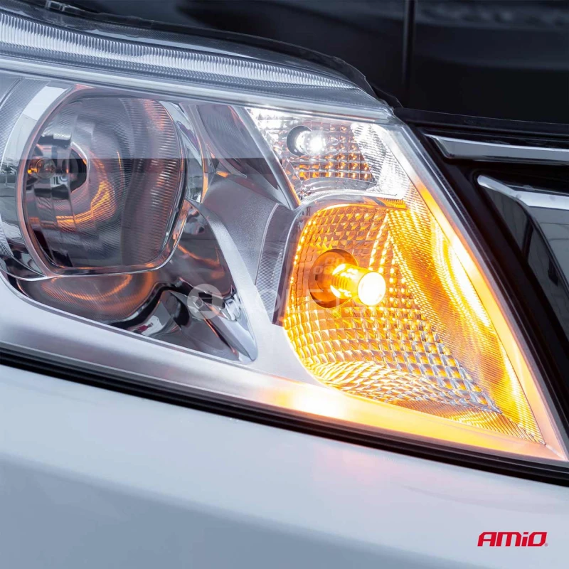 LED žiarovky CANBUS 3030 24SMD 1156 BAU15S PY21W Oranžov&aacute; 12V/24V