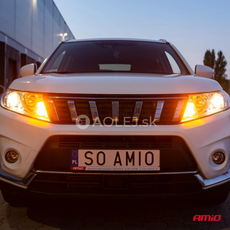 LED žiarovky CANBUS 3030 24SMD 1156 BAU15S PY21W Oranžov&aacute; 12V/24V