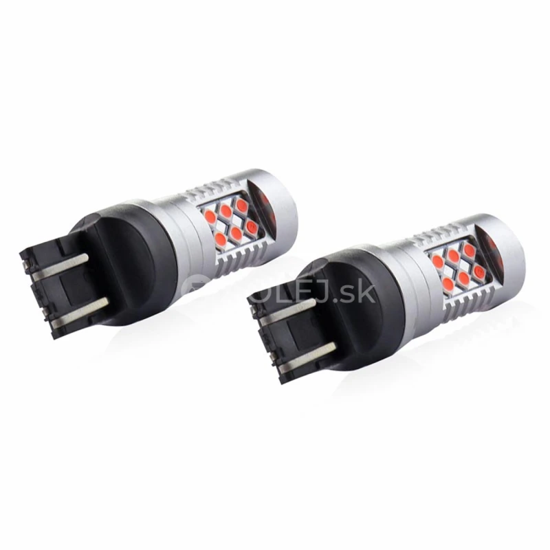 LED žiarovky CANBUS 24SMD 3030 1157 T20 7443 21/5W Červen&aacute; 12V/24V