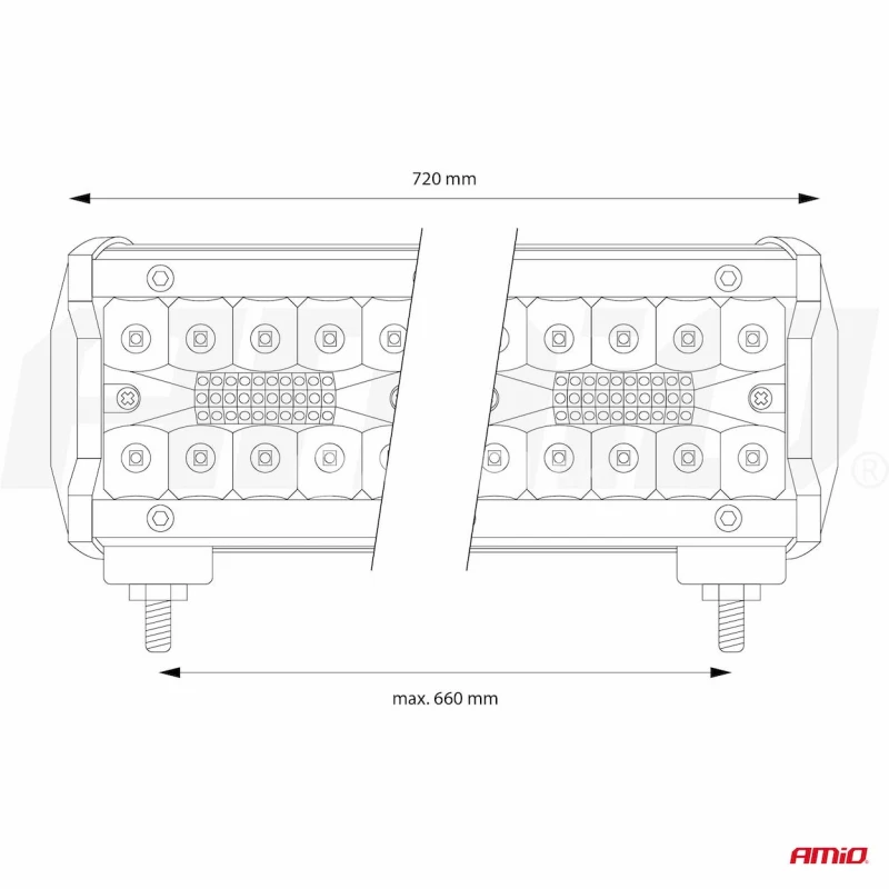 Pracovné LED svetlo AWL30 200LED COMBO 9-36V