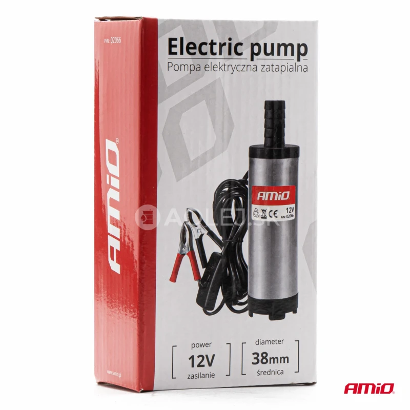 Elektrick&eacute; čerpadlo na naftu 12V ponorn&eacute;, priemer 38 mm