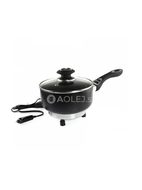 Elektrický hrniec s pokrievkou do auta 18cm x 8cm 250W 24V